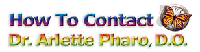 Dr. Arlette Pharo, D.O. is a Holistic physician who specializes in Integrative Medicine, a blend of Alternative and Conventional Medicine. Treating the Individual, not Just Their Symptoms. Contact Dr. Arlette Pharo, D.O. in Houston, Texas
